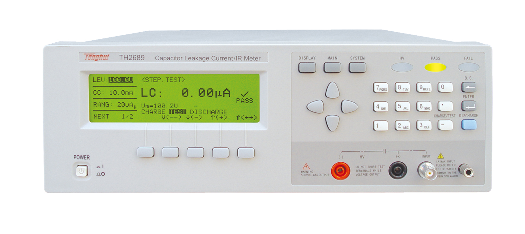 TH2689 capacitor leakage current/insulation resistance tester