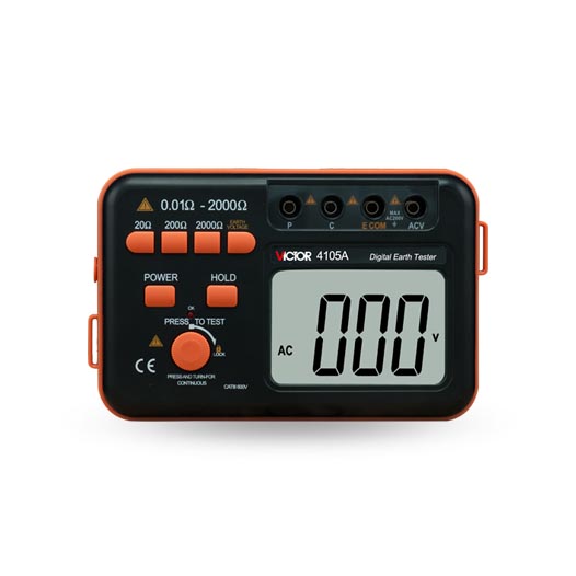 VICTOR 4105A grounding resistance tester (pile driving)