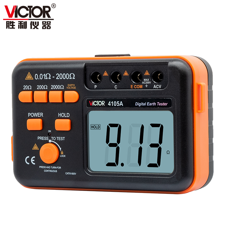 VICTOR 4105A grounding resistance tester (pile driving)