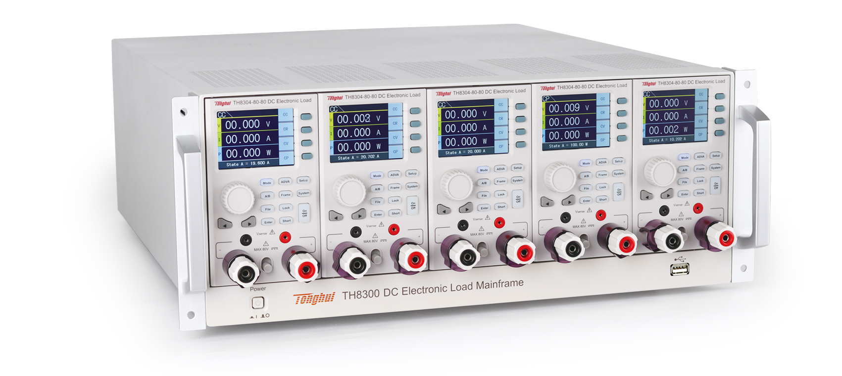 TH8300 rack-mounted programmable DC electronic load
    