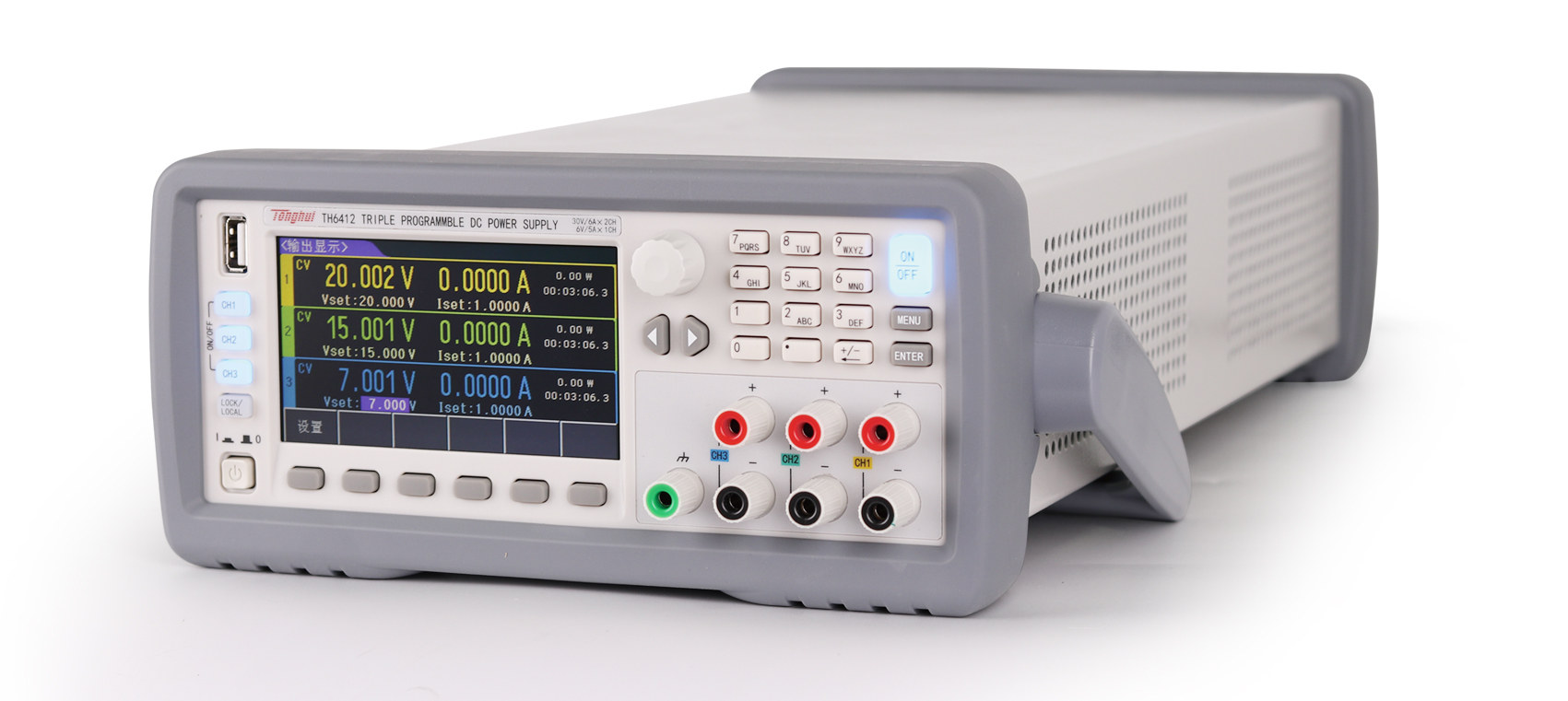 TH6412 three-channel programmable linear DC power supply
    