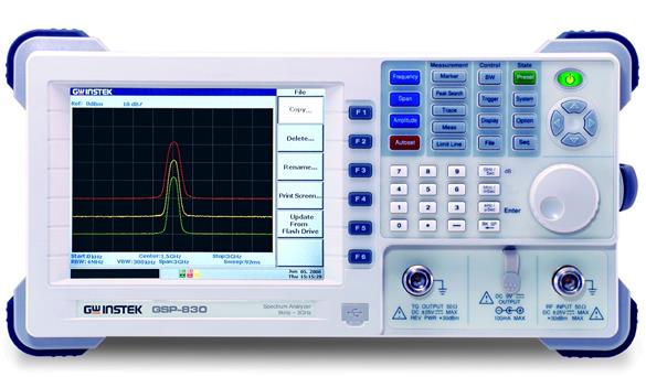 GSP-830 scanning spectrum analyzer
    