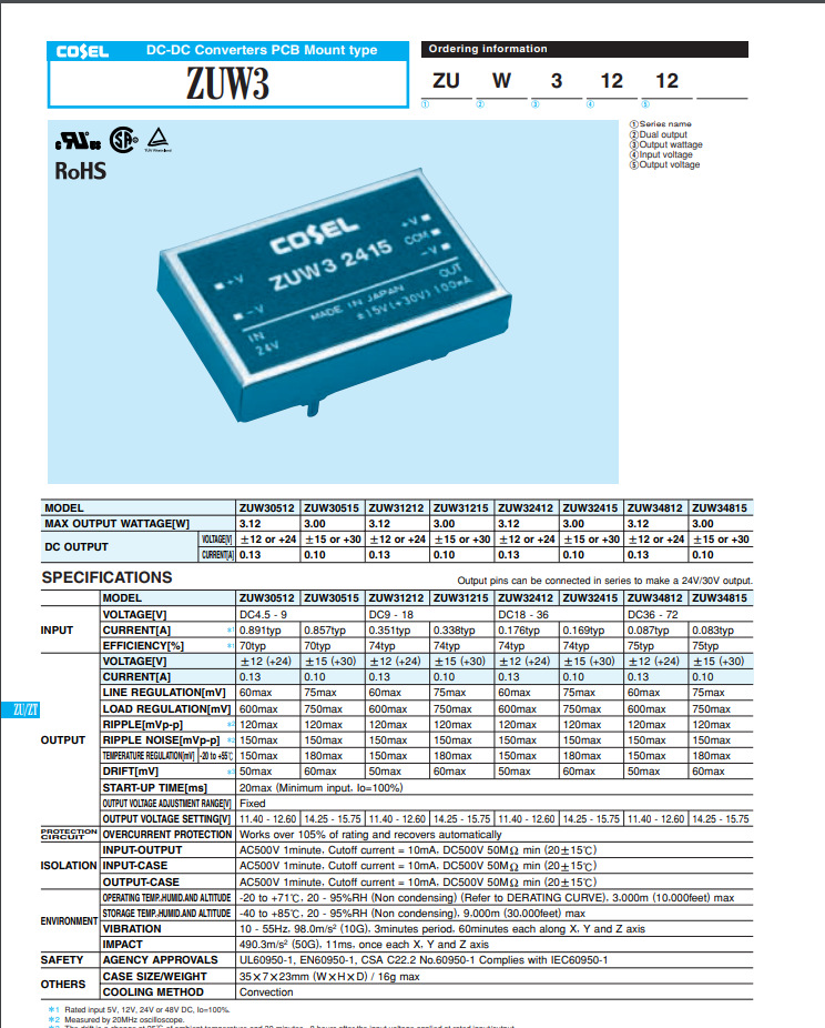Japanese Cosel module power supply NBM-06-471    